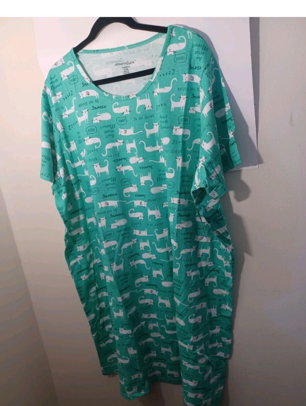 Dreams And Co Cotton Nightgown Sleep Shirt New 1X/2X